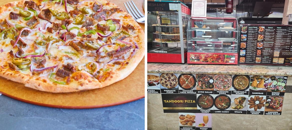 Tandoori Pizza Menu